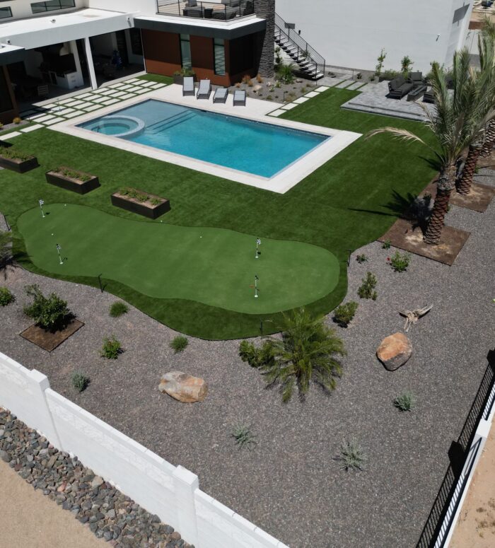 artificial turf installation | Tanner Landscape and Design