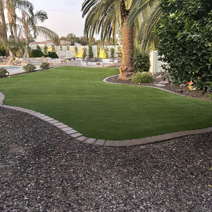 Artificial turf installation